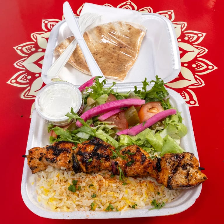 Delicious Shish Tawook and Mediterranean Delights