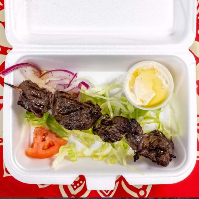 Side Shish Kabob Skewer.