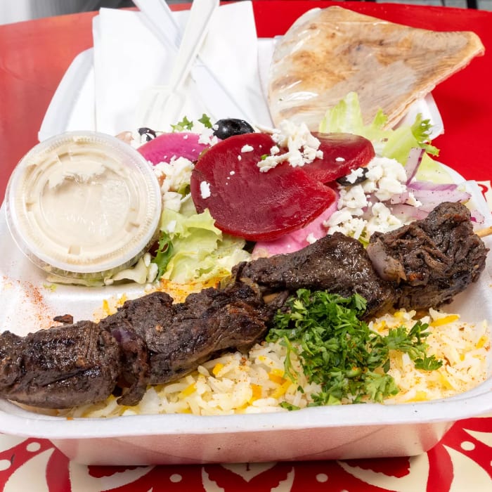 Shish Kabob Plate.