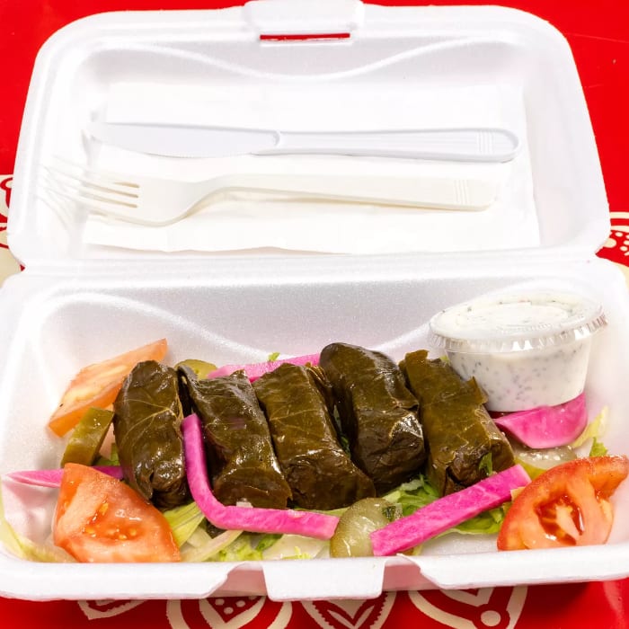 Stuffed Grape Leaves.