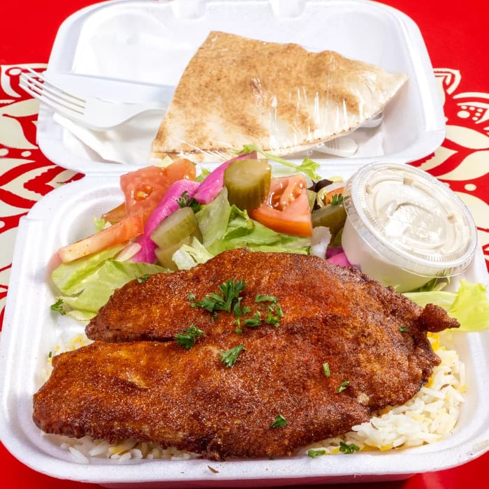 Fried Tilapia Plate.