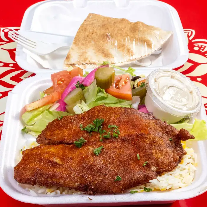 Fried Tilapia Plate.