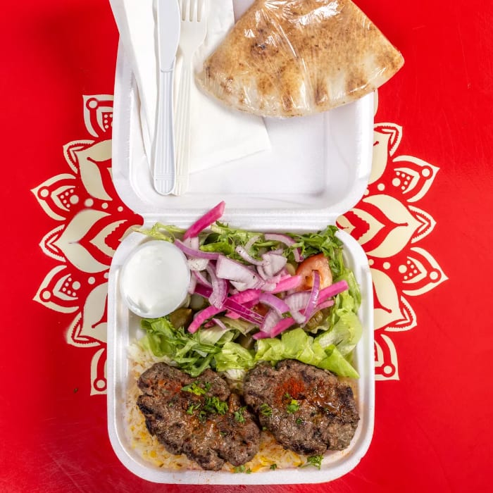Kafta Kabob Plate.